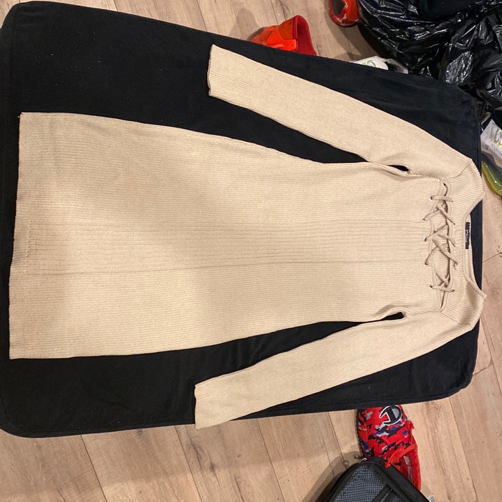 Tan dress only wore once